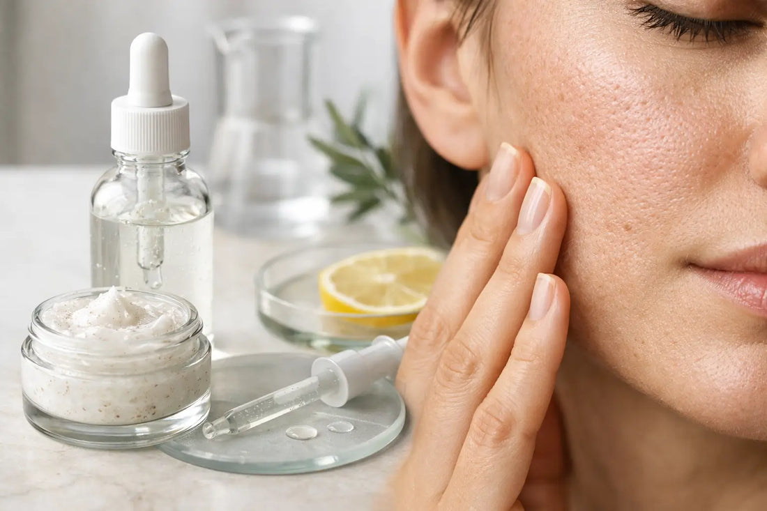 Exfoliante químico para textura irregular