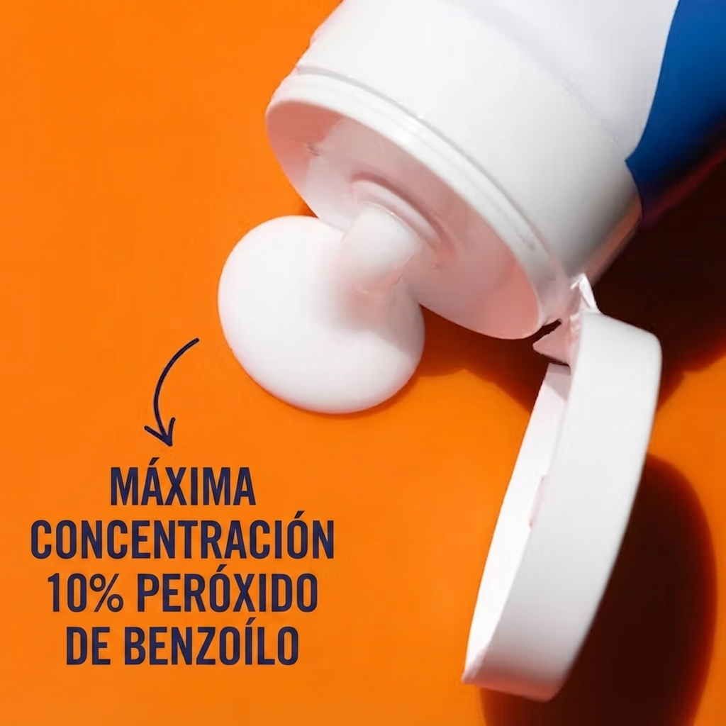 PanOxyl 10% Benzoyl Peroxide Acne Foaming Wash, limpiador facial y corporal para el acné 28 g