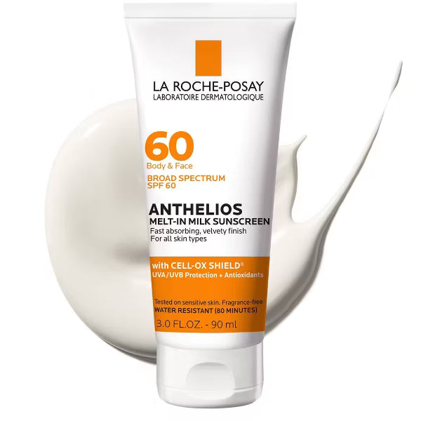 La Roche-Posay Anthelios Melt-In Milk Sunscreen SPF 60, protector solar facial y corporal