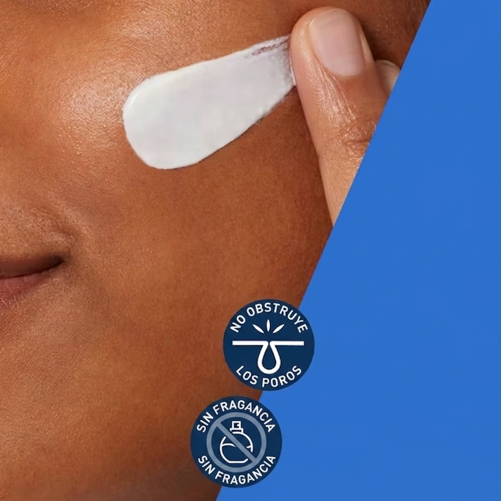 CeraVe AM Facial Moisturizing Lotion SPF 30, hidratante facial con protector solar para piel normal a seca