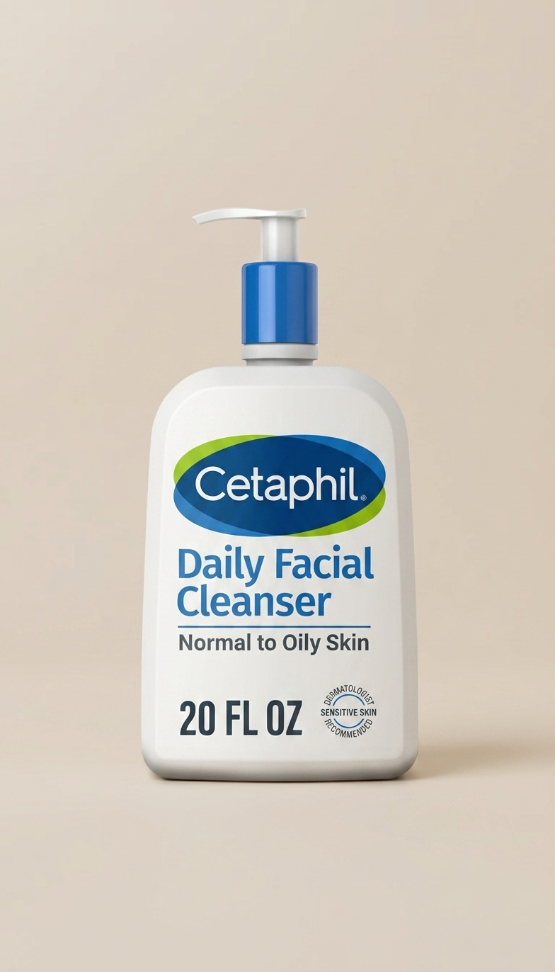 Cetaphil Daily Facial Cleanser para piel normal a grasa, limpiador facial diario