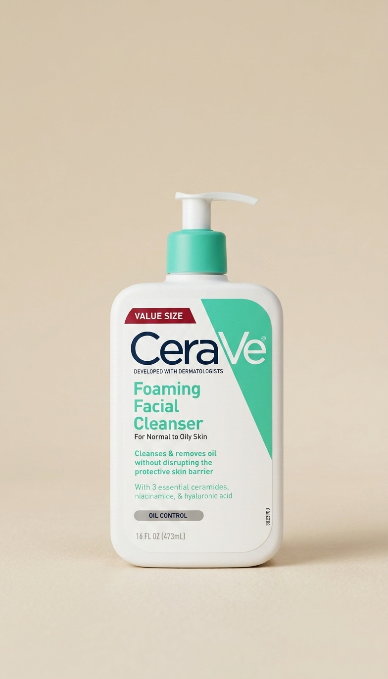 CeraVe Foaming Facial Cleanser para piel normal a grasa