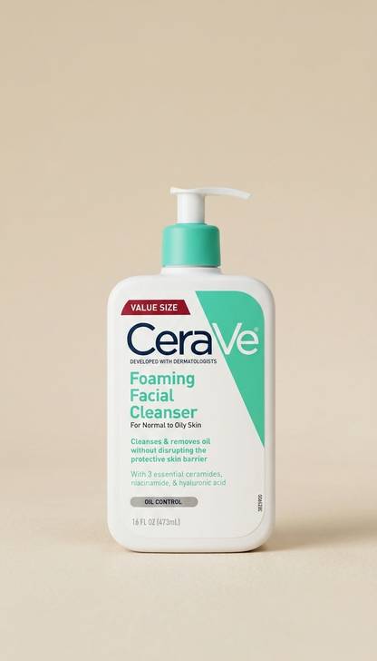 CeraVe Foaming Facial Cleanser para piel normal a grasa