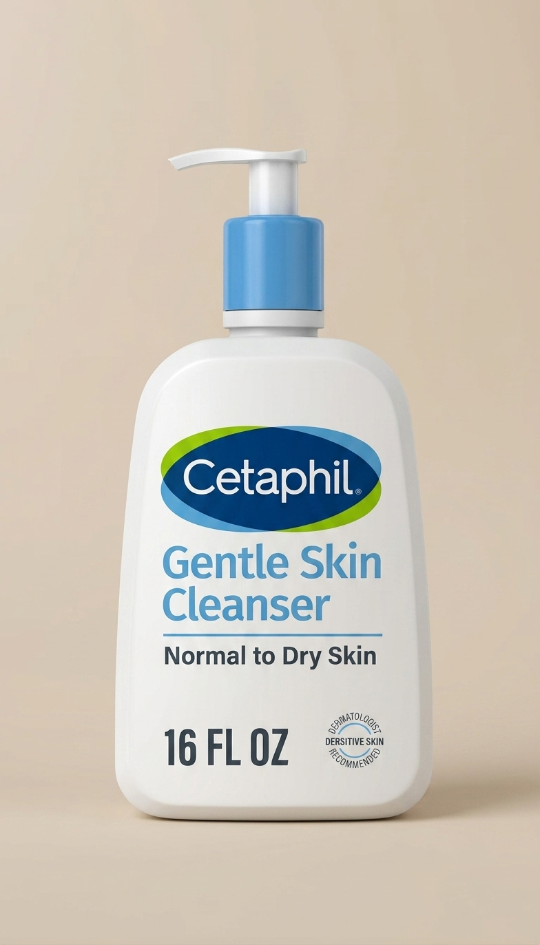 Cetaphil Gentle Skin Cleanser para piel normal a seca, limpiador facial suave
