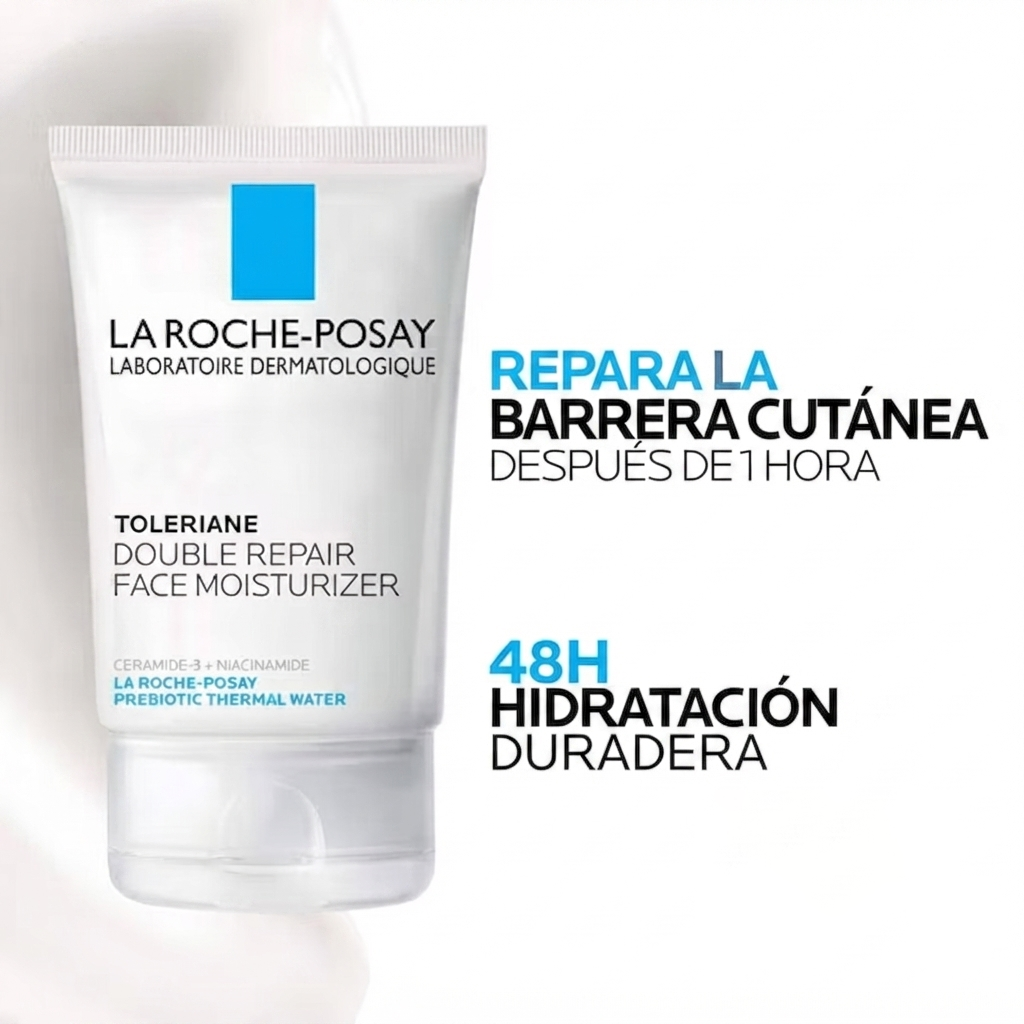 La Roche-Posay Toleriane Double Repair Face Moisturizer, hidratante facial con ceramida y niacinamida
