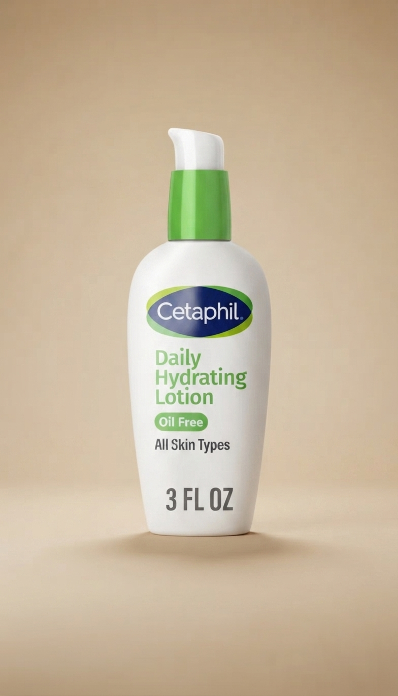 Cetaphil Daily Hydrating Lotion, hidratante facial sin aceite con ácido hialurónico