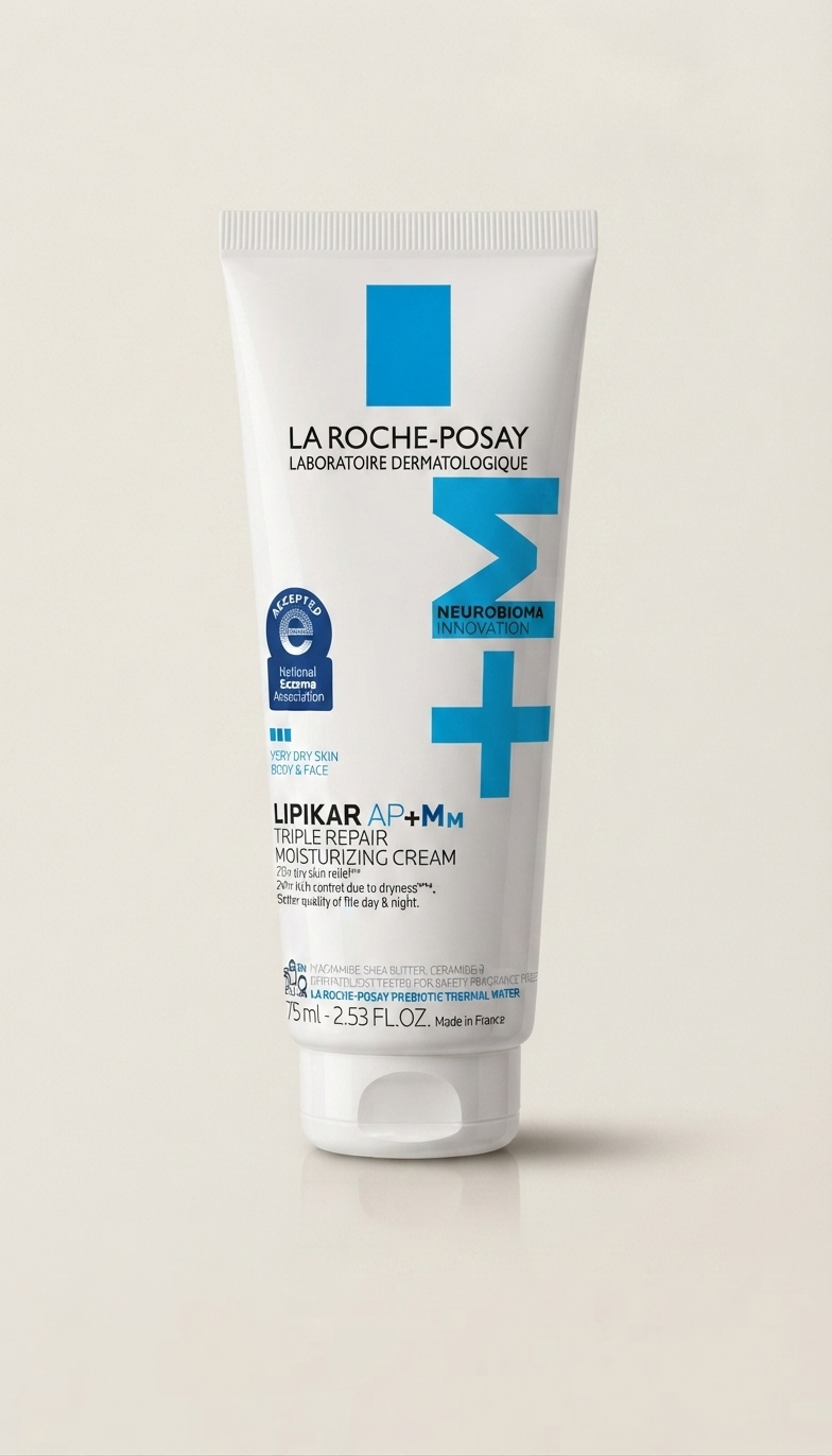 La Roche-Posay Lipikar AP+M Triple Repair, crema hidratante para rostro y cuerpo para piel seca