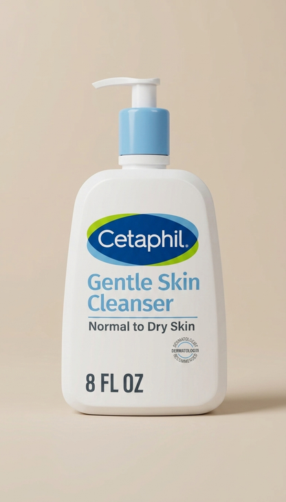 Cetaphil Gentle Skin Cleanser para piel normal a seca, limpiador facial suave