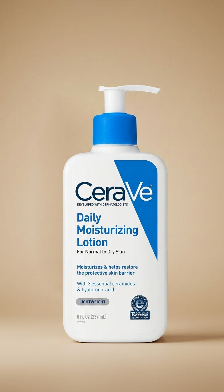 CeraVe Daily Moisturizing Lotion para rostro y cuerpo, hidratante para piel normal a seca