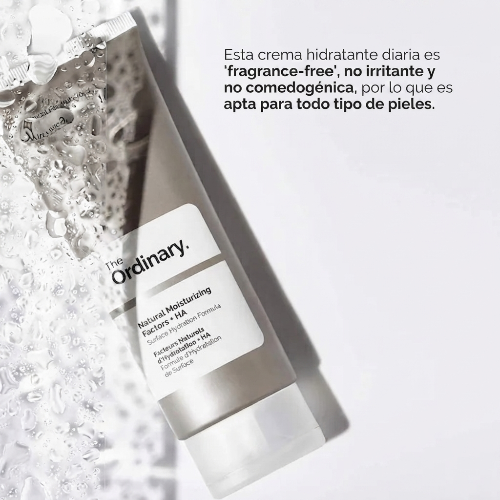 The Ordinary Natural Moisturizing Factors + Hyaluronic Acid, hidratante facial diario