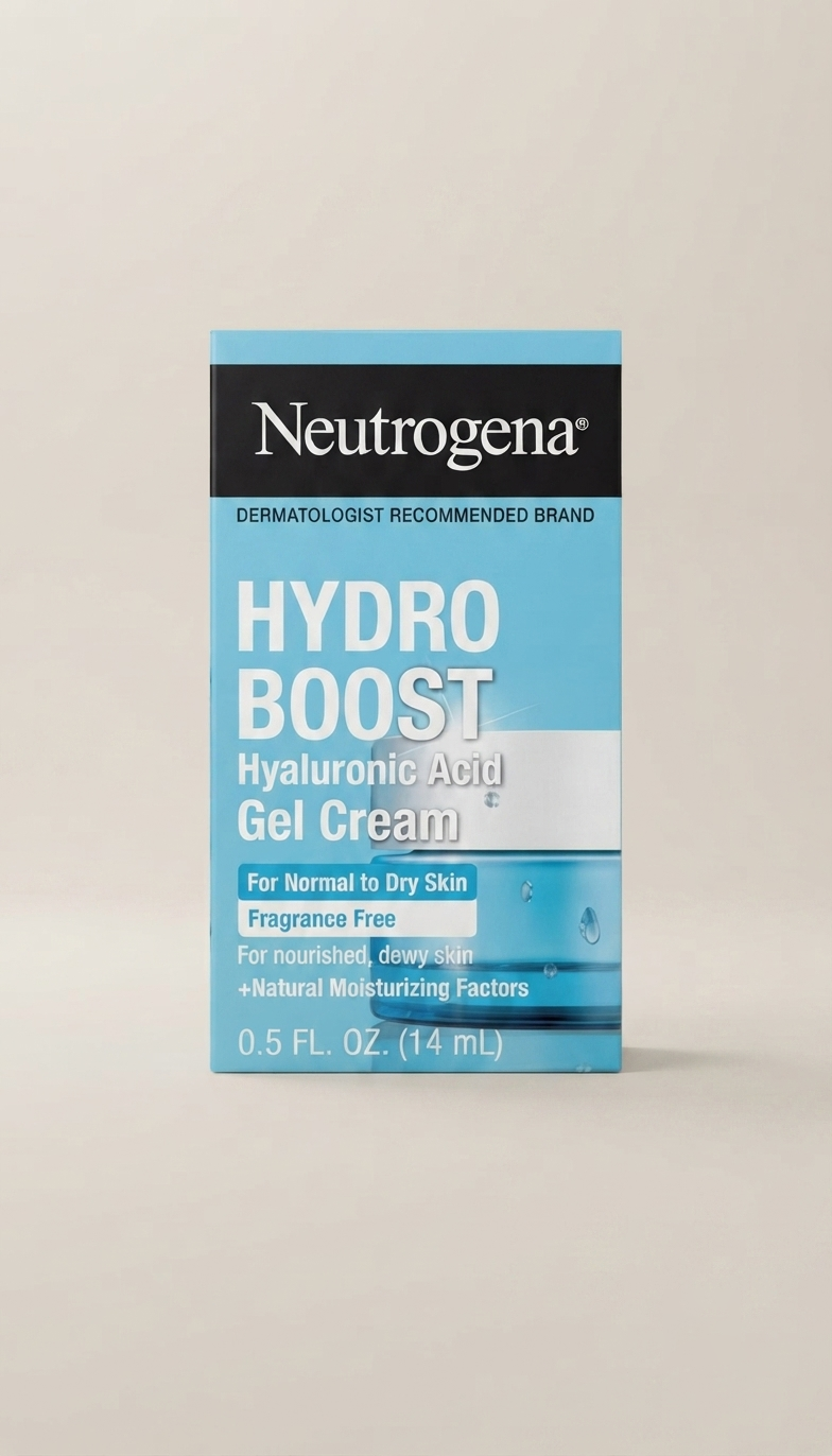 Neutrogena Hydro Boost Water Gel Cream, hidratante facial en gel con ácido hialurónico