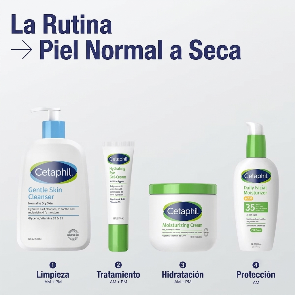Cetaphil Gentle Skin Cleanser para piel normal a seca, limpiador facial suave