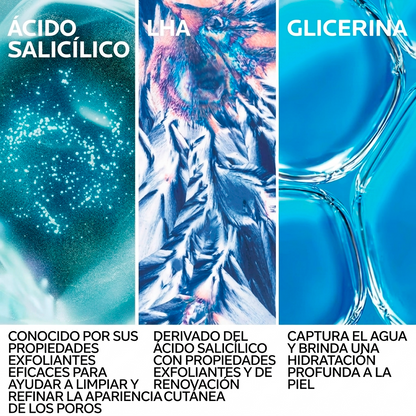La Roche-Posay Effaclar Medicated Gel Cleanser con ácido salicílico al 2% para piel grasa