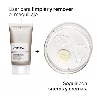 The Ordinary Squalane Cleanser, limpiador facial hidratante y desmaquillante