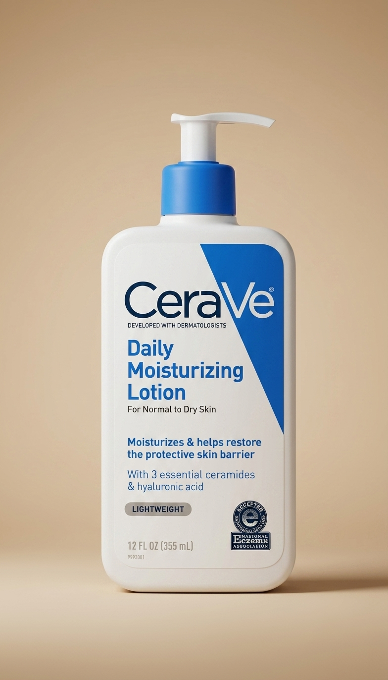 CeraVe Daily Moisturizing Lotion para rostro y cuerpo, hidratante para piel normal a seca