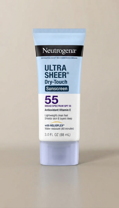 Neutrogena Ultra Sheer Dry-Touch SPF 55, protector solar corporal