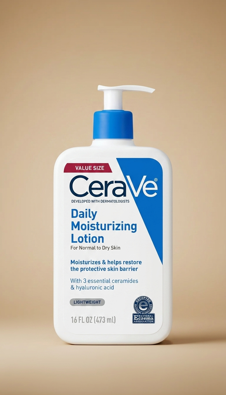 CeraVe Daily Moisturizing Lotion para rostro y cuerpo, hidratante para piel normal a seca