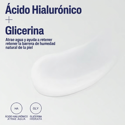 Cetaphil Daily Hydrating Lotion, hidratante facial sin aceite con ácido hialurónico