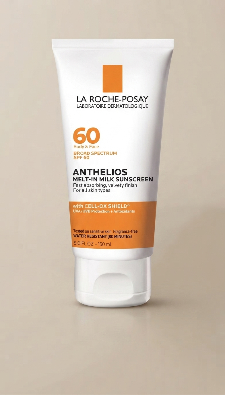 La Roche-Posay Anthelios Melt-In Milk Sunscreen SPF 60, protector solar facial y corporal