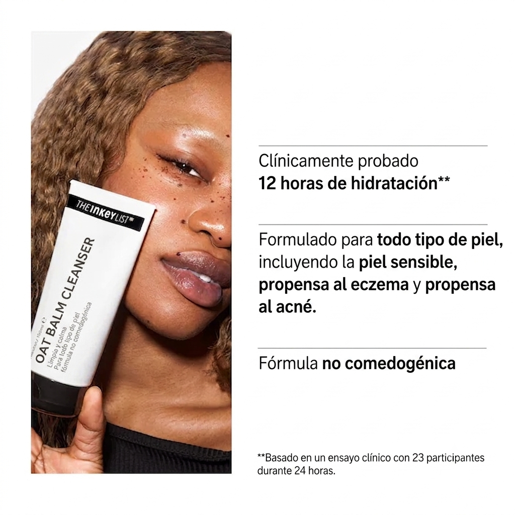 The INKEY List Oat Makeup Removing Cleansing Balm, bálsamo limpiador desmaquillante de avena