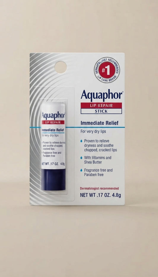 Aquaphor Lip Repair Stick, bálsamo labial para labios secos y agrietados