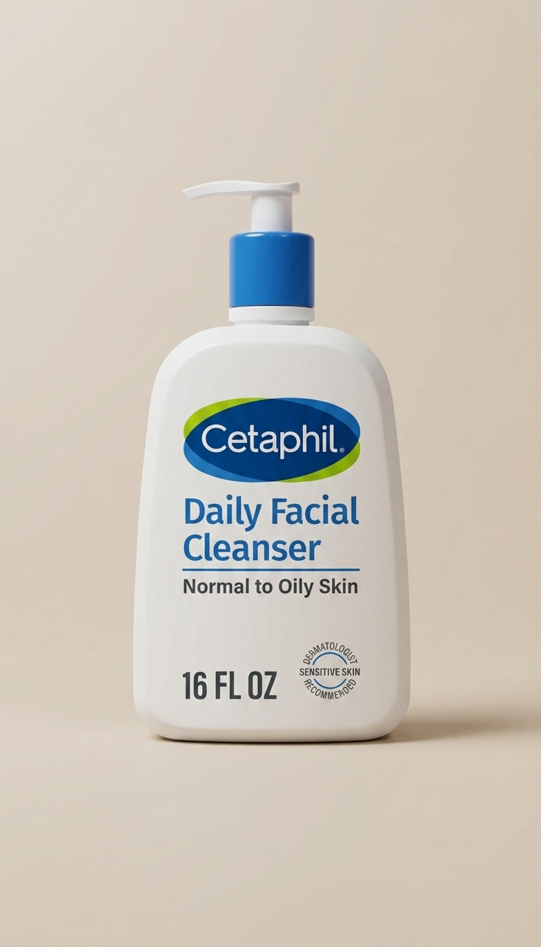 Cetaphil Daily Facial Cleanser para piel normal a grasa, limpiador facial diario