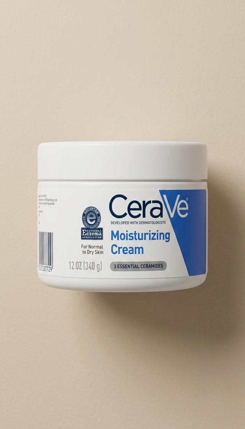 CeraVe Moisturizing Cream para rostro y cuerpo, hidratante para piel normal a seca