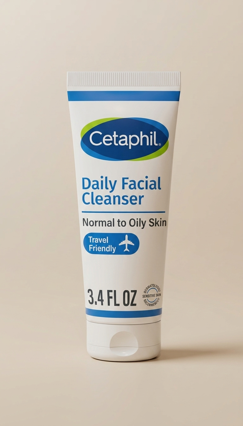 Cetaphil Daily Facial Cleanser para piel normal a grasa, limpiador facial diario
