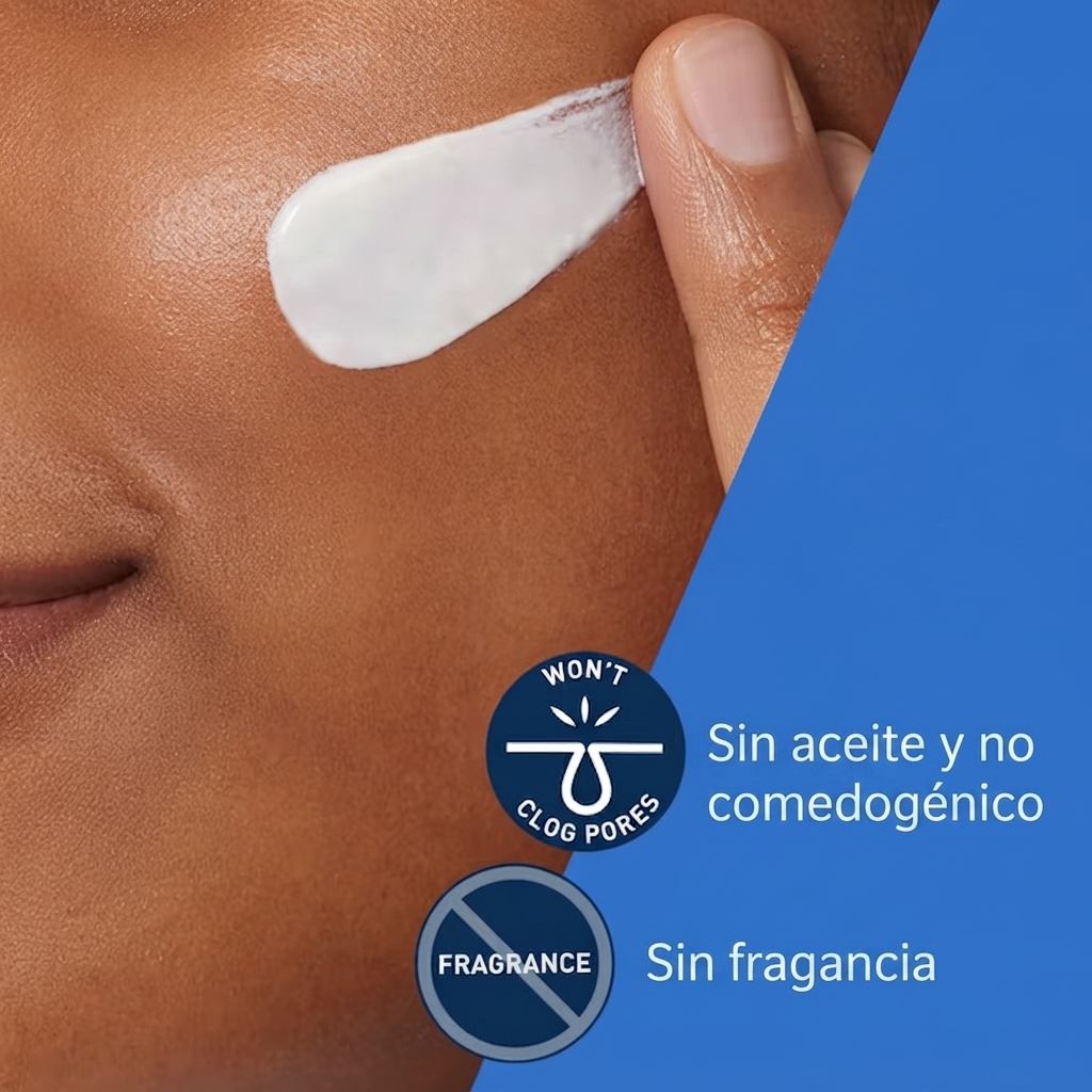 CeraVe AM Facial Moisturizing Lotion SPF 30, hidratante facial con protector solar