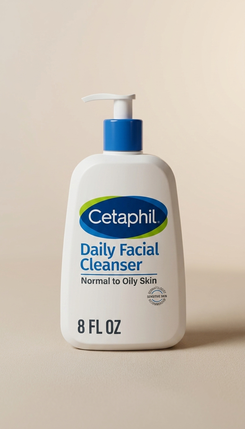 Cetaphil Daily Facial Cleanser para piel normal a grasa, limpiador facial diario