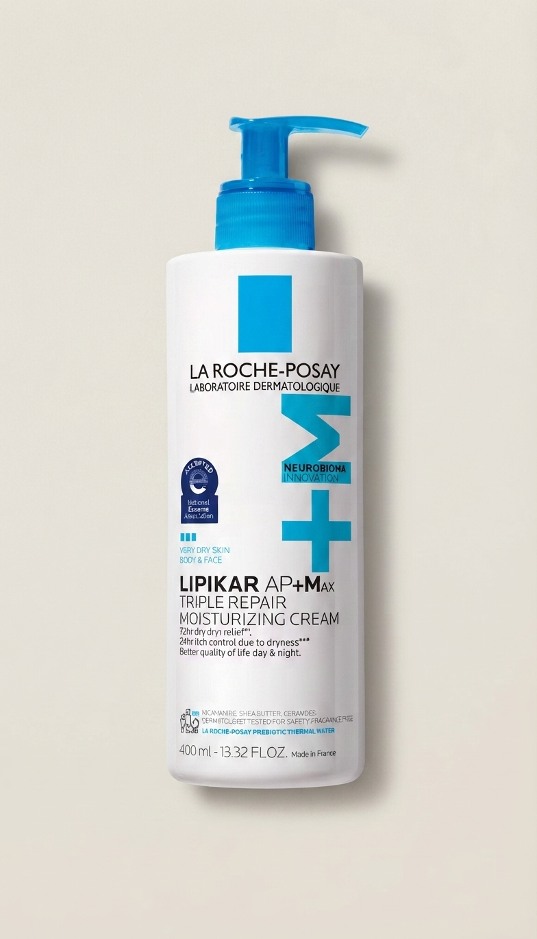 La Roche-Posay Lipikar AP+M Triple Repair, crema hidratante para rostro y cuerpo para piel seca